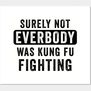 surely not everbody was kung fu fighting Posters and Art